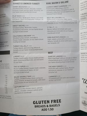 Menu at Ithaca Bakery - Meadow St in Ithaca