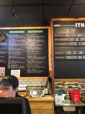 Today’s veg menu at Ithaca Bakery - Meadow St in Ithaca