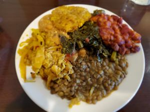 My lunch at Upohar Vegetarian Restaurant in Lancaster