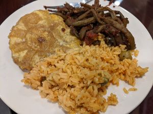 Buffet at Upohar Vegetarian Restaurant in Lancaster