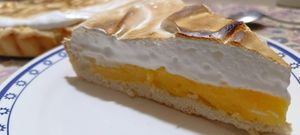 Our Speciality "Lemon Pie" with lemon curd. at Private Chef - Emotional Vegan Food in Lanzarote