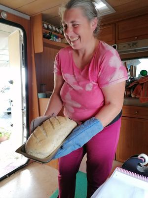 enjoy myself bread! at Private Chef - Emotional Vegan Food in Lanzarote