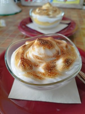 Lemon curd with Merengue at Private Chef - Emotional Vegan Food in Lanzarote