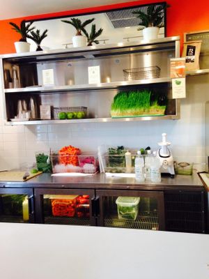 Live wheat grass! at PRESS in Washington