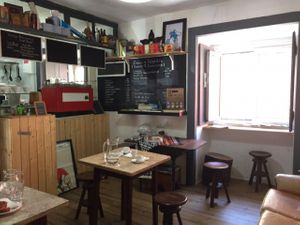 The tables at Gremio at Rcicla Rentals in Lisbon