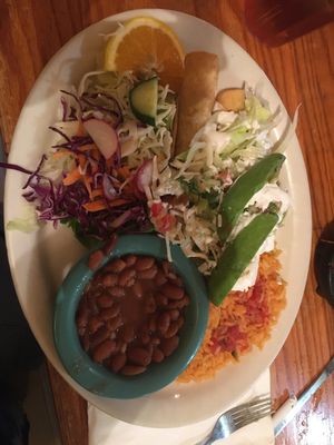 PB Chicken Taquitos  at Las Anitas in Los Angeles