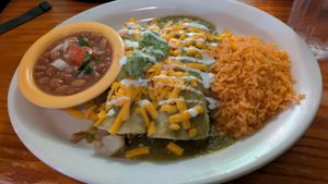 "beef" enchiladas at Las Anitas in Los Angeles
