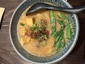 Veggie tan tan with fried tofu   at Ramen Ramen Wanaka in Otago Region
