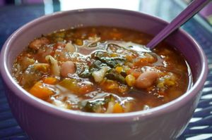 Tasty vegetable soup! at New York Soup Kitchen in Queretaro