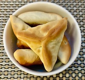 Spinach fatayer  at CASCADES in Dubai