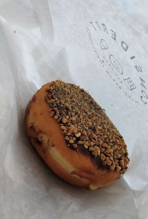 Chocolate and hazelnut doughnut at Considerit in Edinburgh