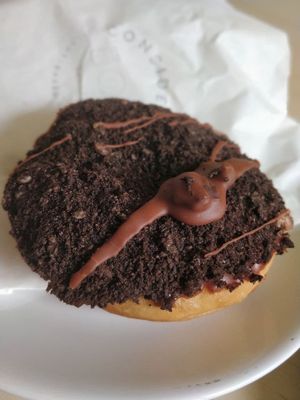 Chocolate Oreo doughnut at Considerit in Edinburgh