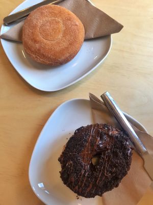 Cinnamon & Oreo donuts  at Considerit in Edinburgh