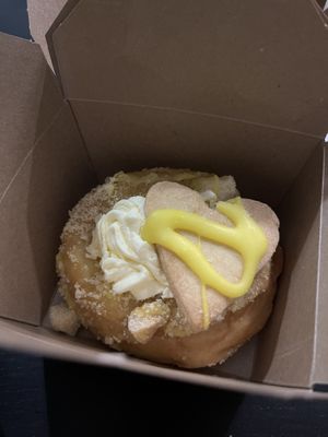Lemon shortbread doughnut  at Considerit in Edinburgh