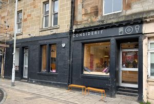 Street view of exterior at Considerit in Edinburgh