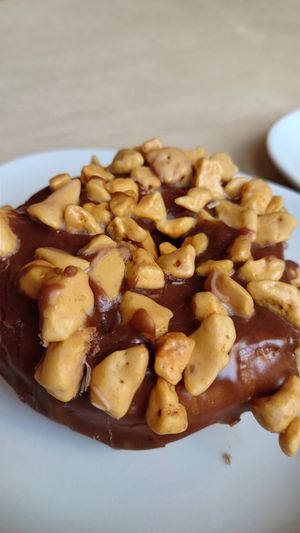 Honeycomb donut at Considerit in Edinburgh