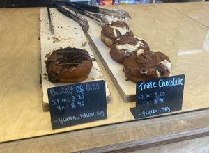 Oreo & triple chocolate donuts   at Considerit in Edinburgh