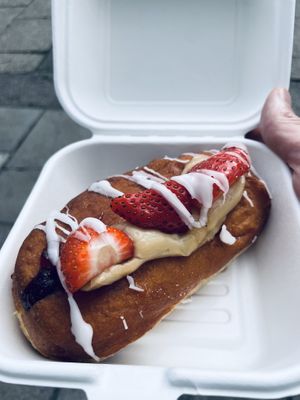 Strawberry and cream filled  at Considerit in Edinburgh
