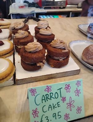 Carrot cake  at Considerit in Edinburgh