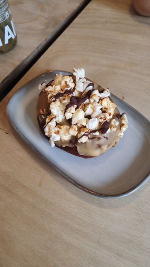 Popcorn donut at Considerit in Edinburgh