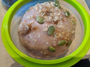 pumpkin crumble donut at Considerit in Edinburgh