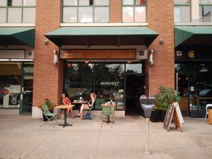 a view from the street at Harvest Community Foods in Vancouver