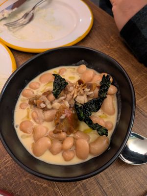 Miso butter beans at Soots  in Manchester