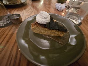 Carrot Basque cheesecake, Walnut butter at Soots  in Manchester