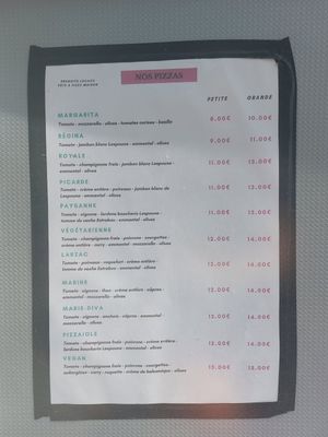 Menu at PATATI & PATATA in Nouvelle-aquitaine