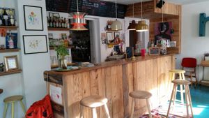 Inside at Woodah Cafe in Copenhagen