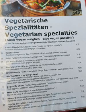 Menu at Satluj Restaurant in Bayern