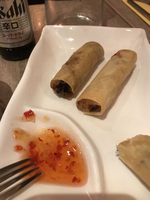 Nems aux vermicelles & champignons  at Feuille de Lotus in Annecy