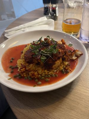 Harissa Cauliflower Steak  at Salt & Lime Oceanfront Restaurant in Myrtle Beach