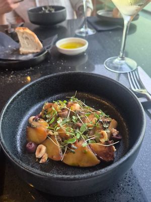 Salad starter at 360° Fine Dining in Chania