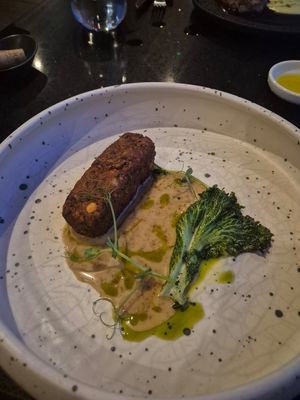 Falafel main dish at 360° Fine Dining in Chania