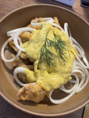 Orange chicken  at Mello in Bangkok