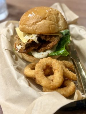 “Fish” burger  at Mello in Bangkok