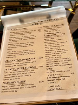 Menu   at Detox Lounge in Inverness