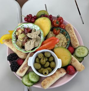 Vegane kleine Platte zum "Quatschen" at Café Krümmel in Nordrhein-westfalen