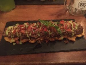 platanachos plate  at Verdisimo in San Jose