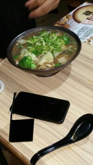 charcoal noodles  at KUL - BMS Organics - KLIA2 in Sepang