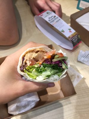 Mane mushroom wrap - yummy! at KUL - BMS Organics - KLIA2 in Sepang