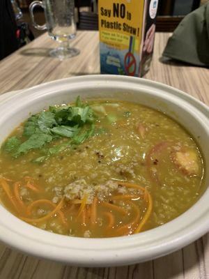 Pumpkin porridge. Tasty! at KUL - BMS Organics - KLIA2 in Sepang