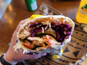 El Barrio with veggie strips (vegan) at Zocalo in Uppsala