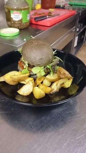 vegan Burger  at Soda in Alba