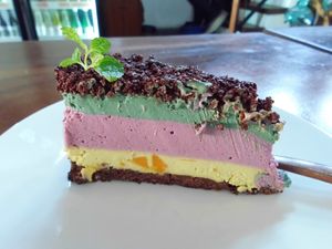Rainbow Oreo Cake at The Seeds of Life in Ubud