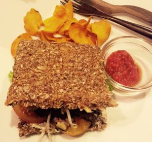 vege open sandwich.. mmm at The Seeds of Life in Ubud