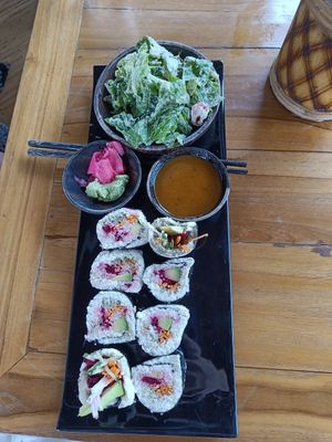 Beloved nori rolls at The Seeds of Life in Ubud