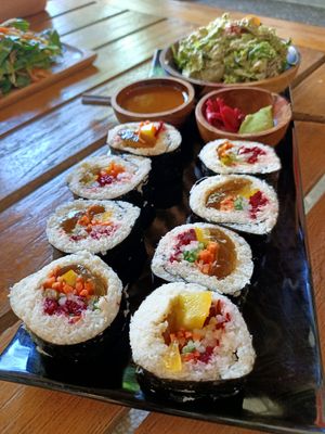 Aloe Vera sushi at The Seeds of Life in Ubud