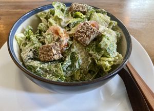 The tastiest, freshest, creamiest vegan Caesar salad I’ve had. Top marks. I should’ve got the main size it was so darn good   at The Seeds of Life in Ubud